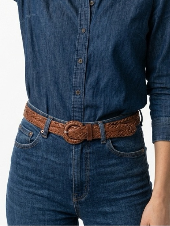 Accessories - Braided leather belt